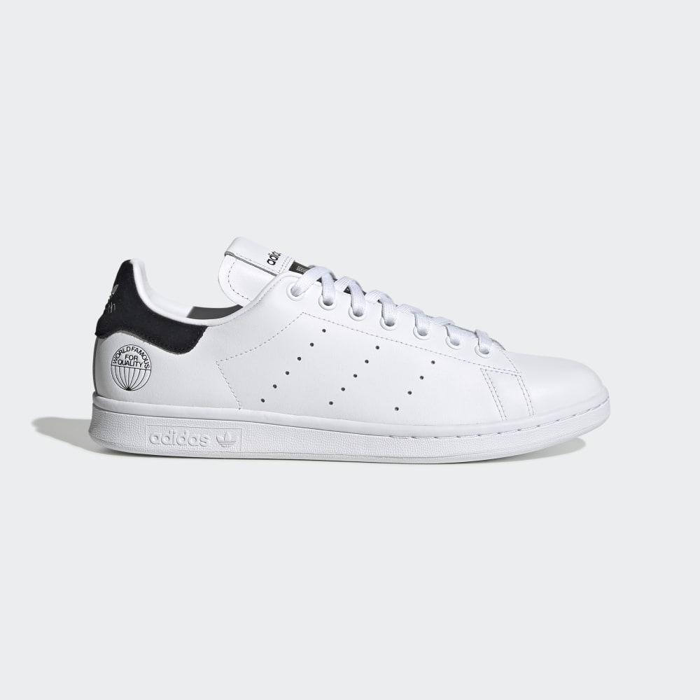 Originals Adidas Stan Smith Barbati Romania - Albi/Negrii FV4081